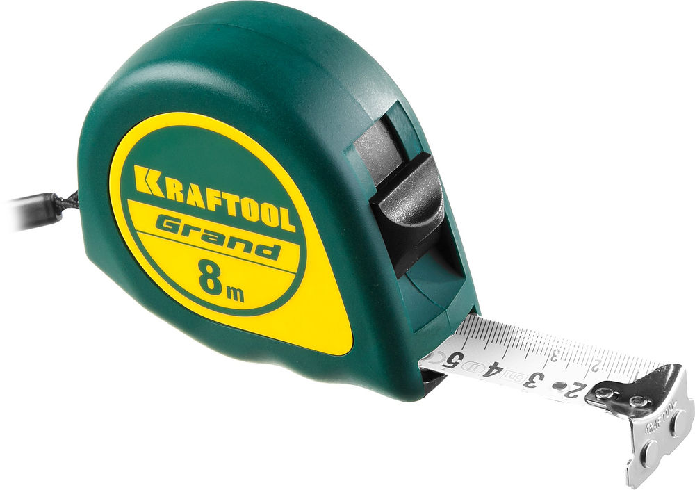 Рулетка 8 м х 25 мм Grand KRAFTOOL 34022-08-25