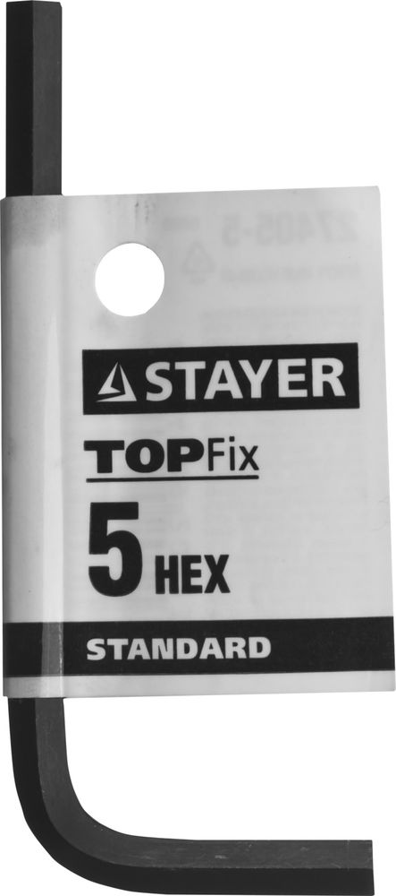 Ключ имбусовый 5 мм STANDARD STAYER 27405-5
