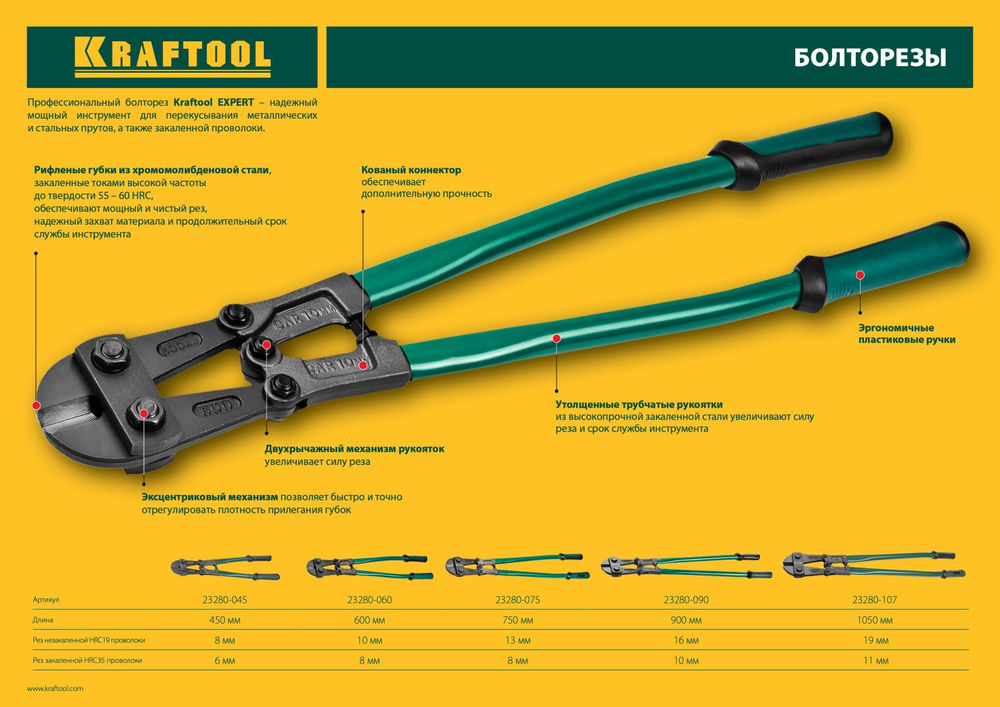 Болторез 750 мм Kayman KRAFTOOL 23280-075