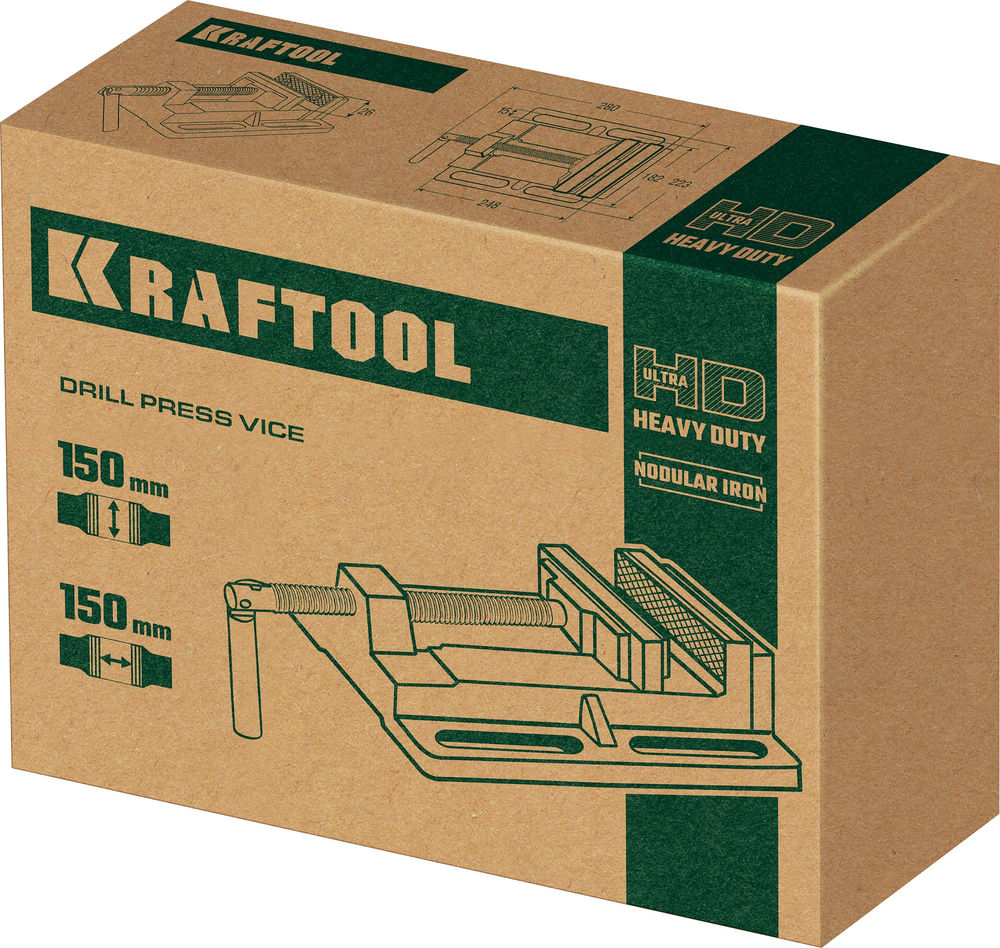 Тиски сверлильные станочные 150 мм KRAFTOOL 32715-150