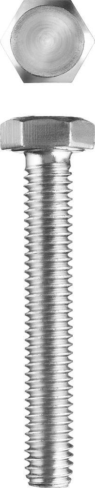 Болт M10 x 40 мм, кл. пр. 5.8, цинк, 4 шт, ГОСТ 7798-70 ЗУБР 303086-10-040