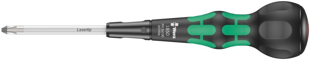1850 PH Kraftform Ball-Grip Отвёртка крестовая, PH 2 x 100 мм, шарообразная рукоятка (WE-007906)