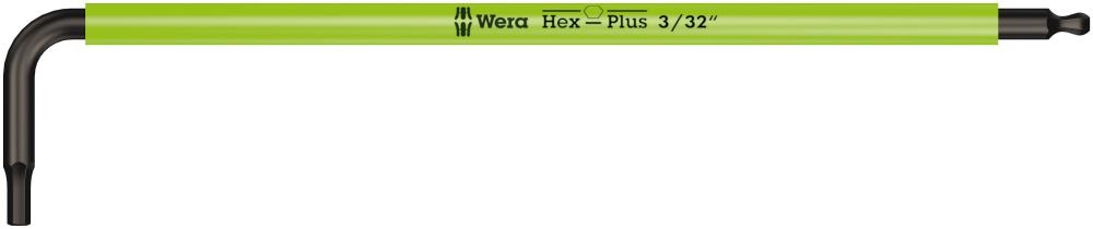 Г-образный ключ 3/32 x 112 мм с шаром Multicolour серия 950 SPKL Wera WE-022631
