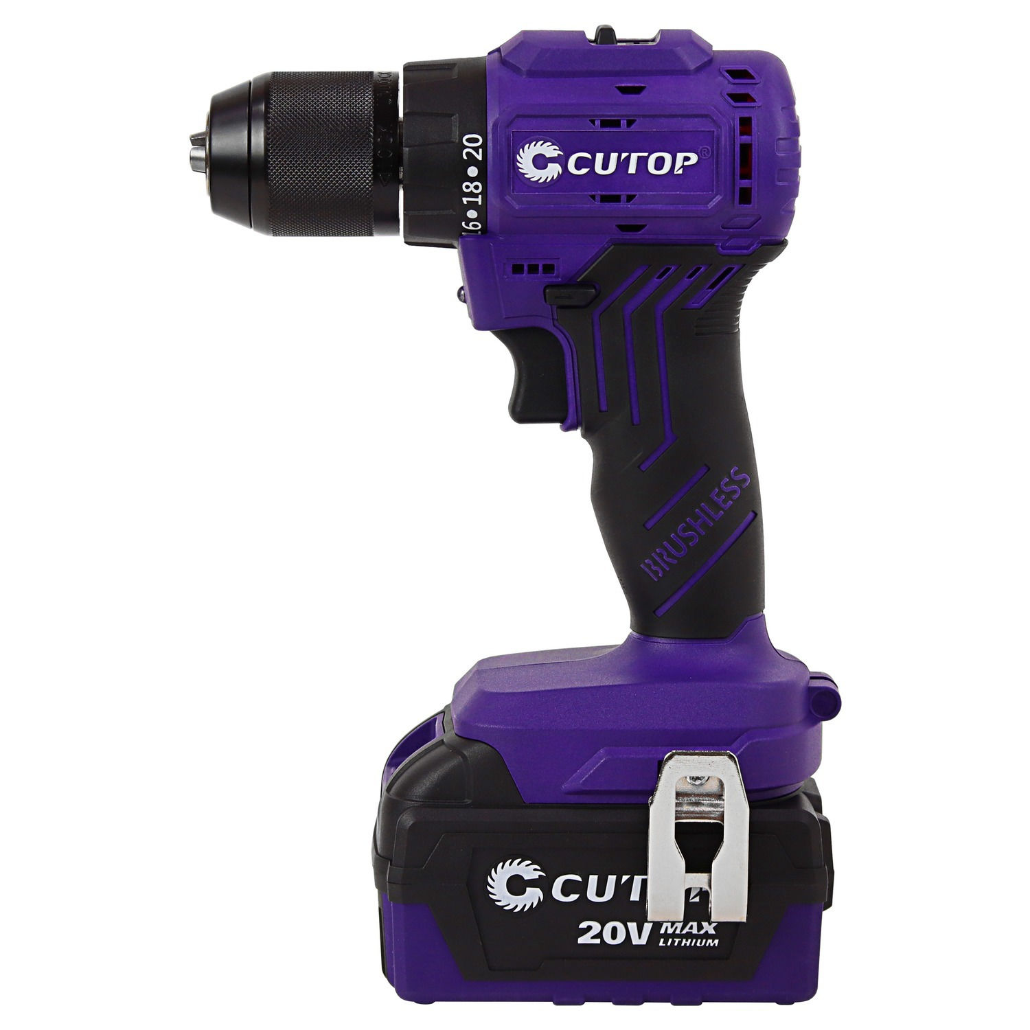 Шуруповерт Cutop E-Profi 20В, 13мм, 2 Батареи, 4ач, З/у (кулер), пл. бокс. (01-886)