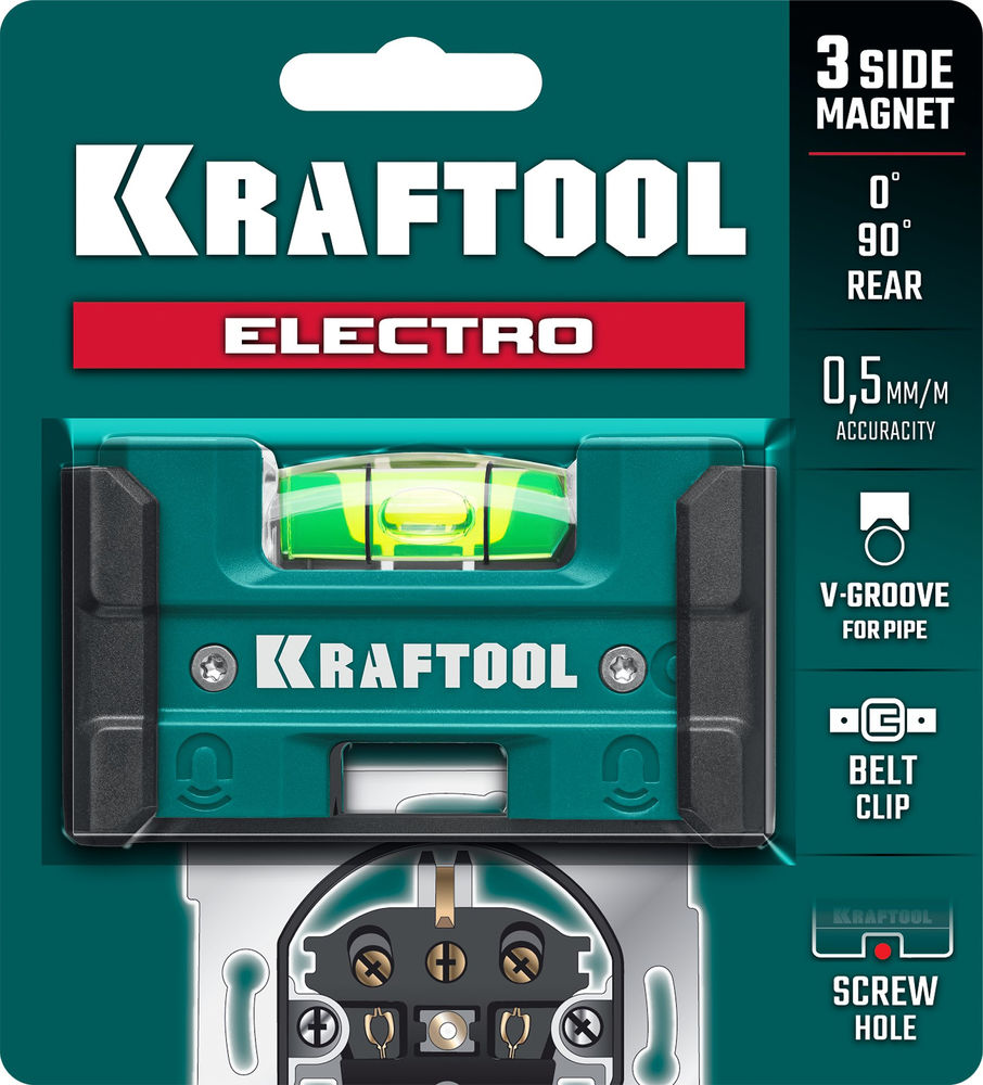 Магнитный уровень Electrо, 76 мм KRAFTOOL 34786