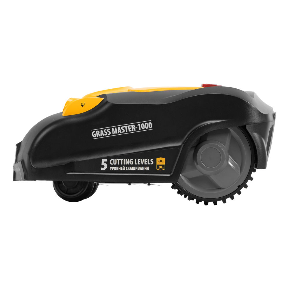 Робот-газонокосилка 1000м? 3Ач 28V LCD дисплей Wi-Fi Grass Master 1000 Denzel 58955