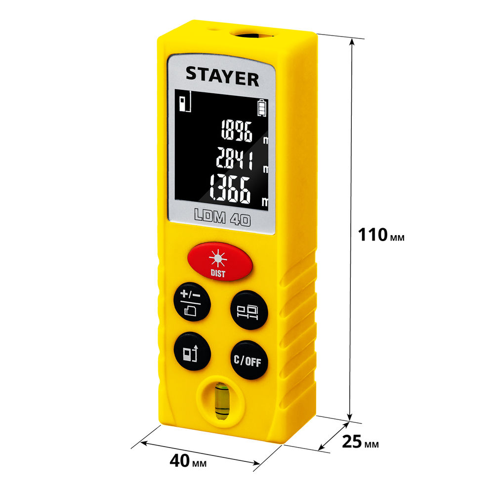 Дальномер лазерный 40 м Professional STAYER 34956