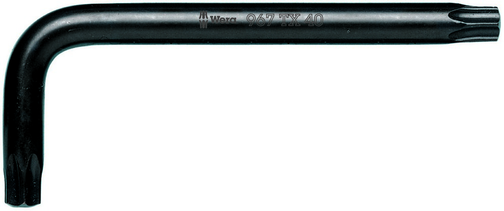 Г-образный ключ TX 15 x 54 мм TORX BlackLaser серия 967 Wera WE-024008