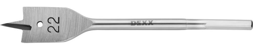 Перовое сверло по дереву 22 x 152 мм, шестигранный хвостовик DEXX 2945-22