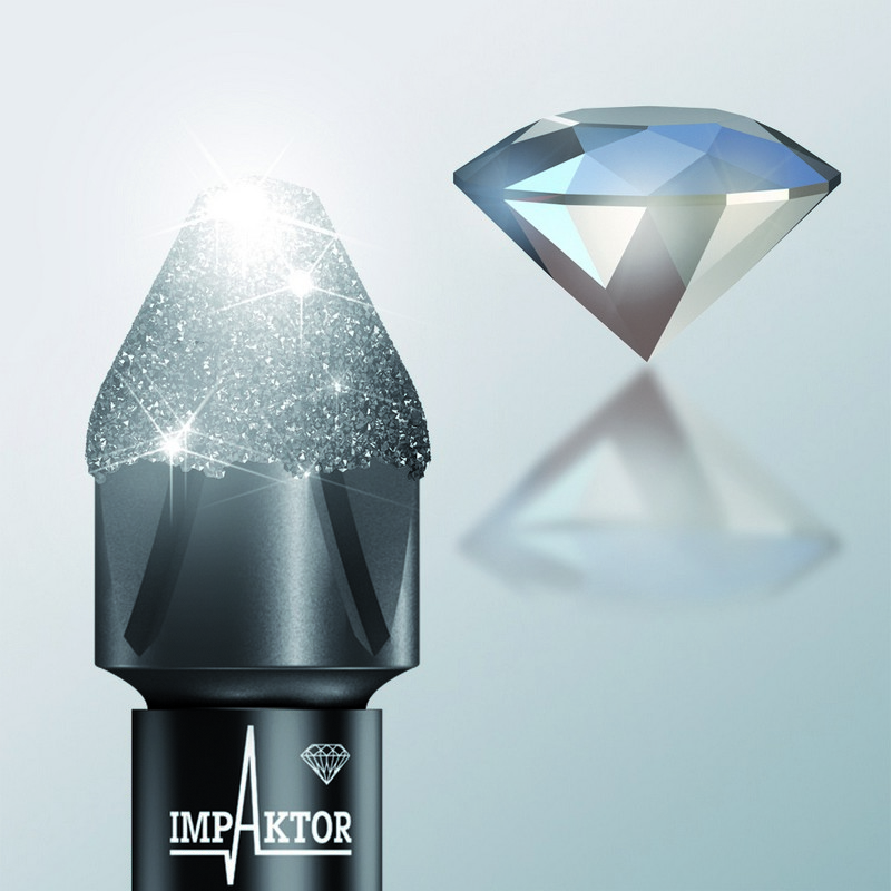 Набор бит ударных с битодержателем 30 Impaktor 1, алмаз, 30 пр., 1/4 C6.3 Bit-Check WE-057690