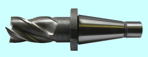 Фреза концевая d45,0х 63х198 к/х Р18 Z=6 хвостовик с конусом 7:24 - 40