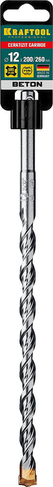 Бур 12 х 260 мм SDS-plus Cerazit Carbide KRAFTOOL 29320-260-12