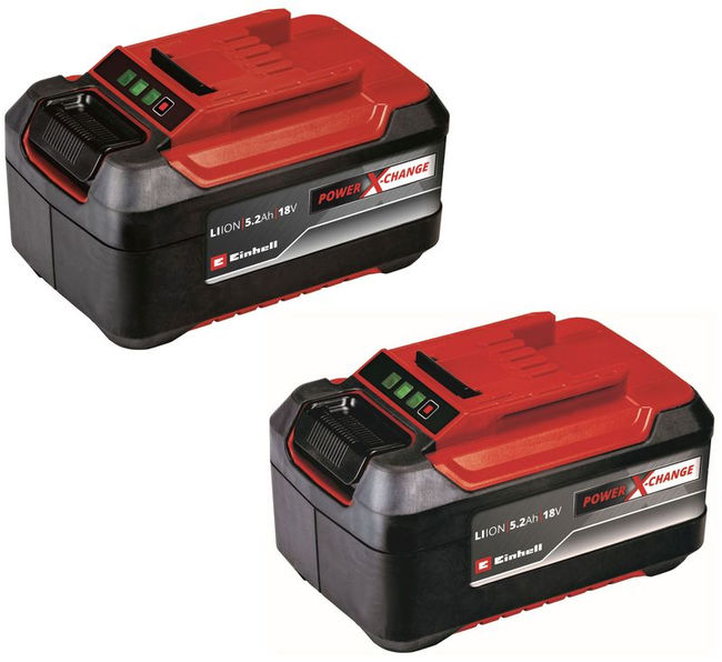 Аккумулятор Einhell PXC 18В 5,2 Aч Plus Twinpack, набор из 2 шт (4511526)