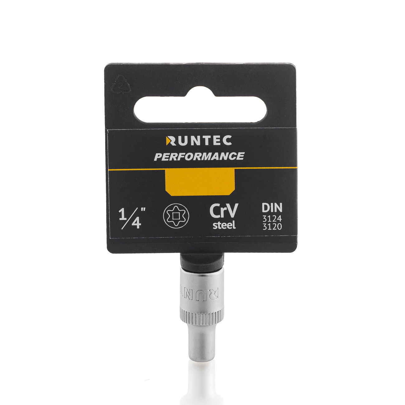 RUNTEC RT-H14SE4 Головка торцевая RUNTEC CrV, E-профиль, 1/4, E4 (RT-H14SE4)