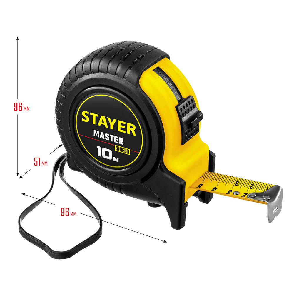 Рулетка 10 м х 25 мм STAYER 34025-10