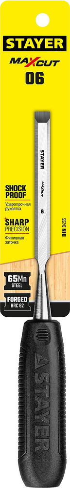 Стамеска 6 мм Max-Cut STAYER 1820-06