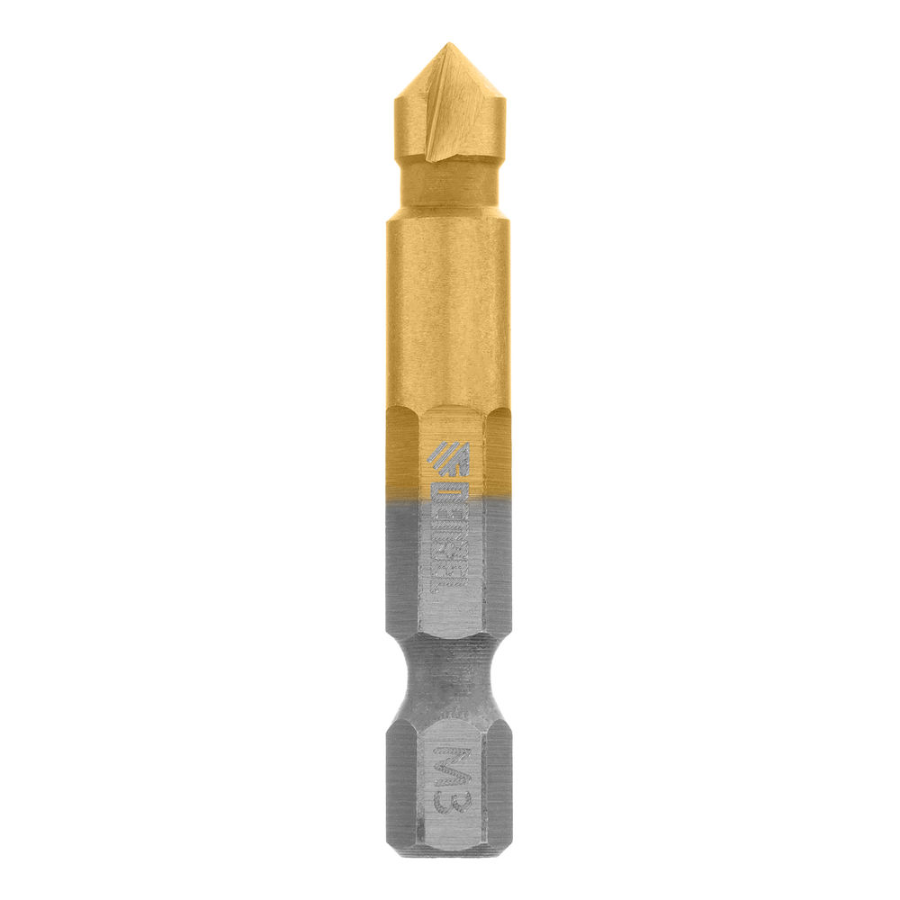 Зенковка конусная под М3, HSS, по металлу, 6-гранный хвостовик Denzel (72301)