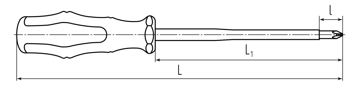 Отвертка диэлектрическая Профи PH2100 (КВТ) 78612