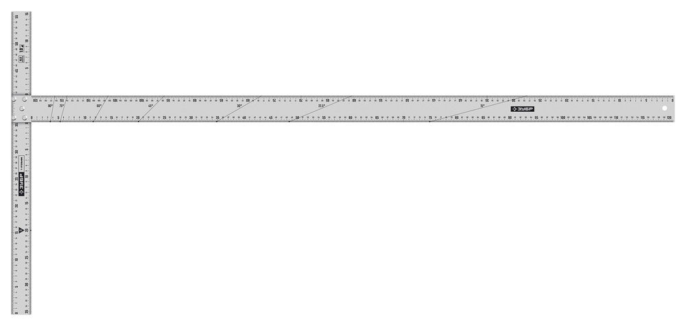 Т-угольник алюминиевый ЗУБР Профессионал 34387