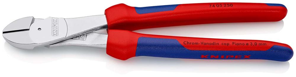 Бокорезы особо мощные, 250 мм, хром, 2-комп ручки (KN-7405250)