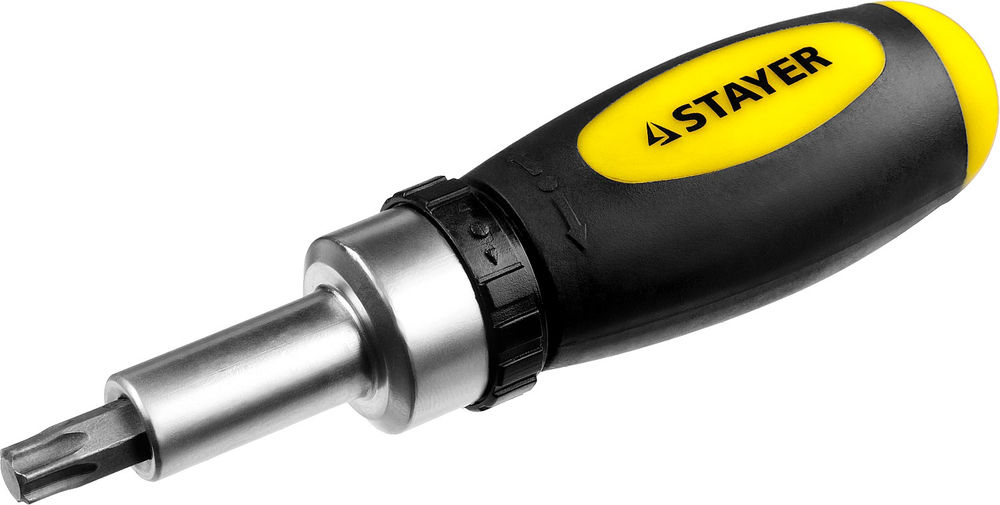 Отвертка реверсивная с насадками 38 предм. Compact-38 STAYER 2557-H38