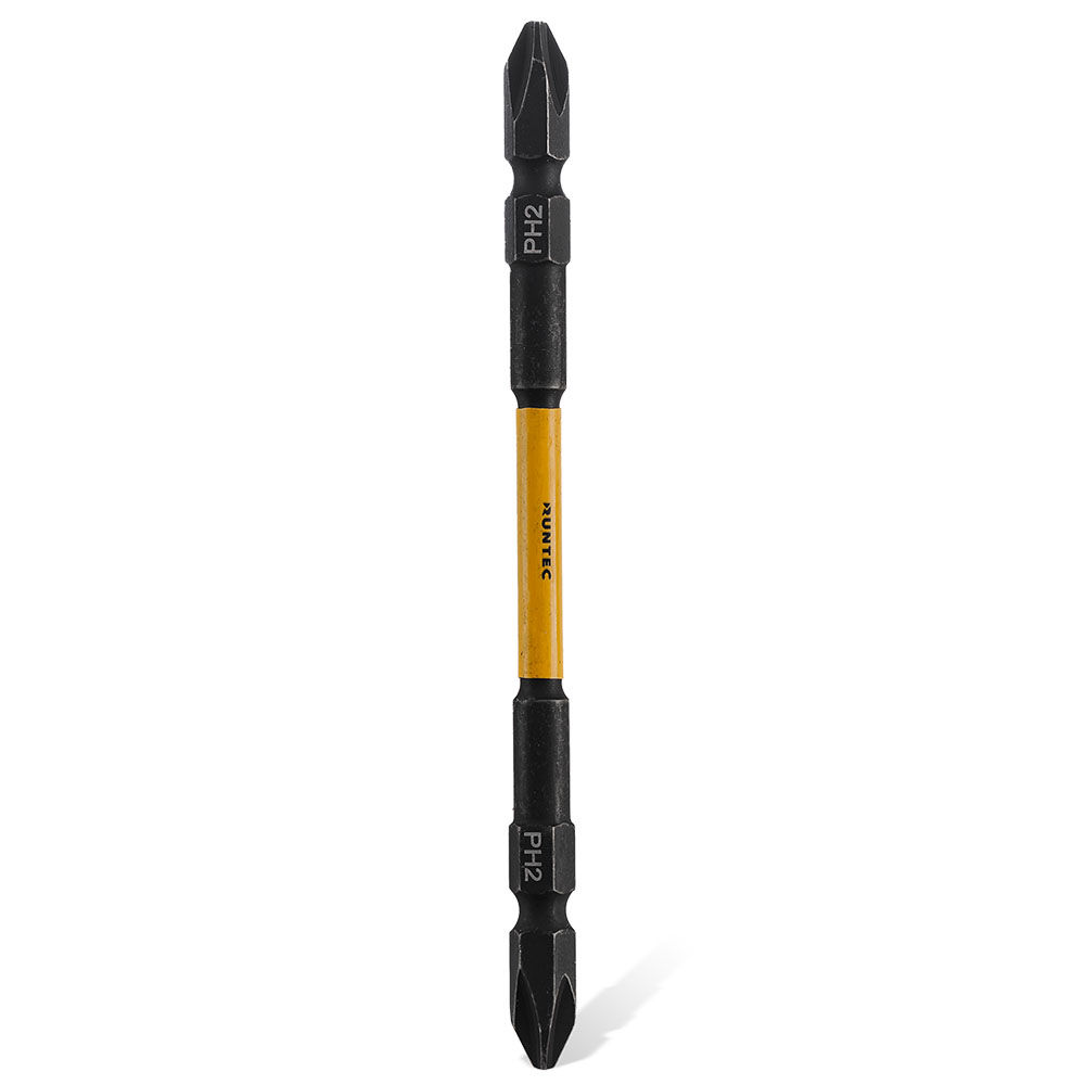 Бита ударная двусторонняя RUNTEC H6.35 110мм PH2/PH2 5 шт., RUNTEC, RT-IBD110