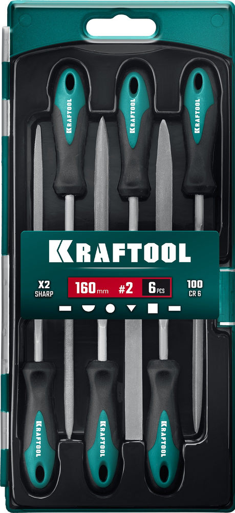 Набор надфилей 160 мм, 6 шт KRAFTOOL 16030-6
