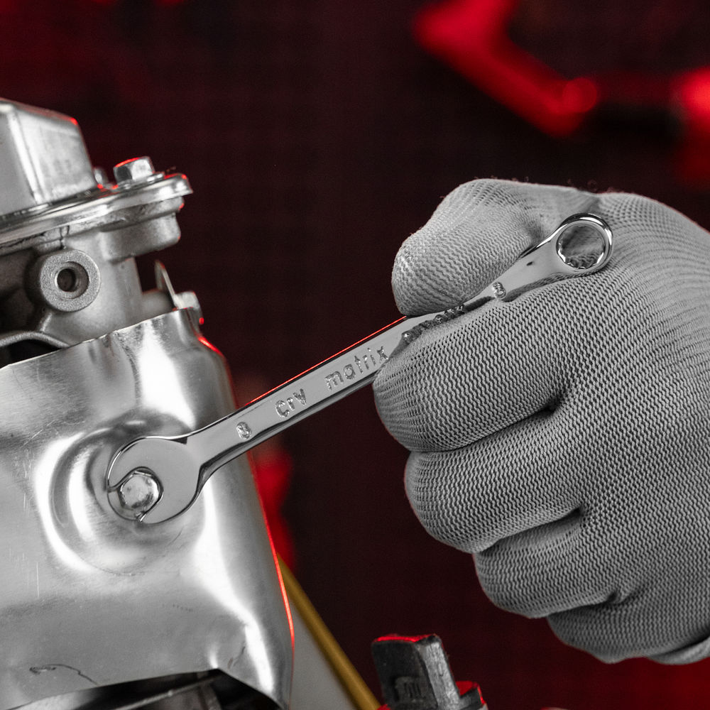 Ключ комбинированный, 8 мм, CrV, полированный хром Matrix