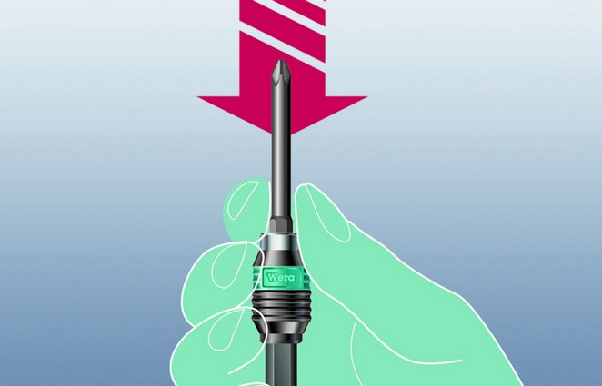 Битодержатель быстросъёмный 50 мм 1/4 E6.3 магнит Rapidaptor серия 889/4/1 K Wera WE-052502