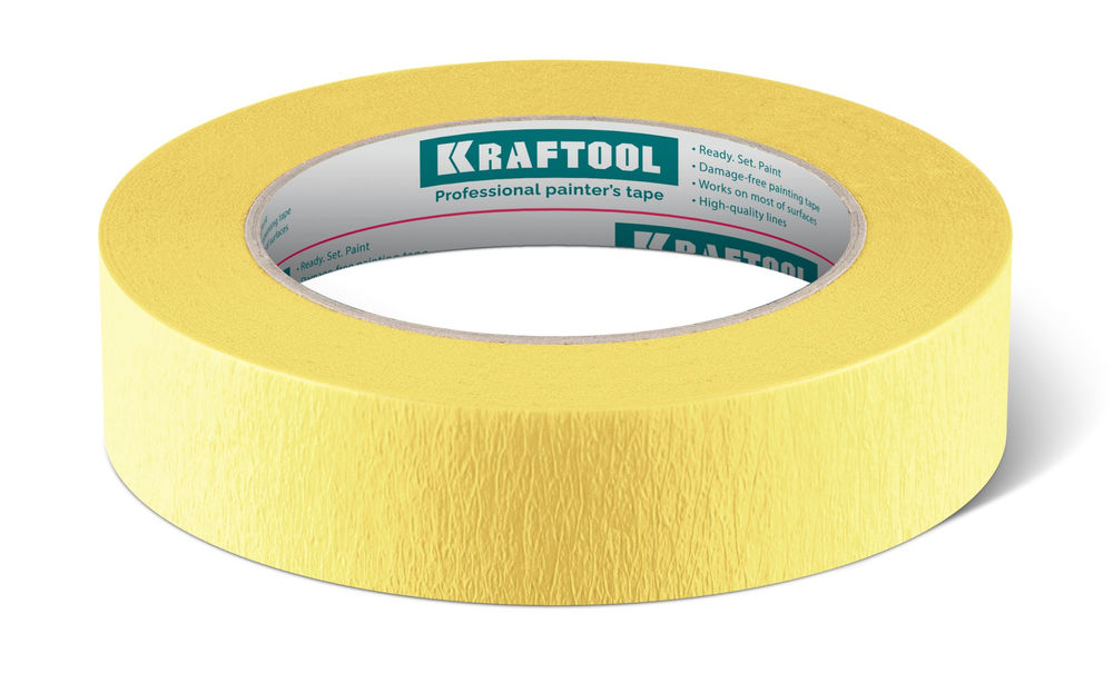 Малярная лента #500 Flex, 25 мм х 30 м, для изогнутых линий KRAFTOOL 12105-25