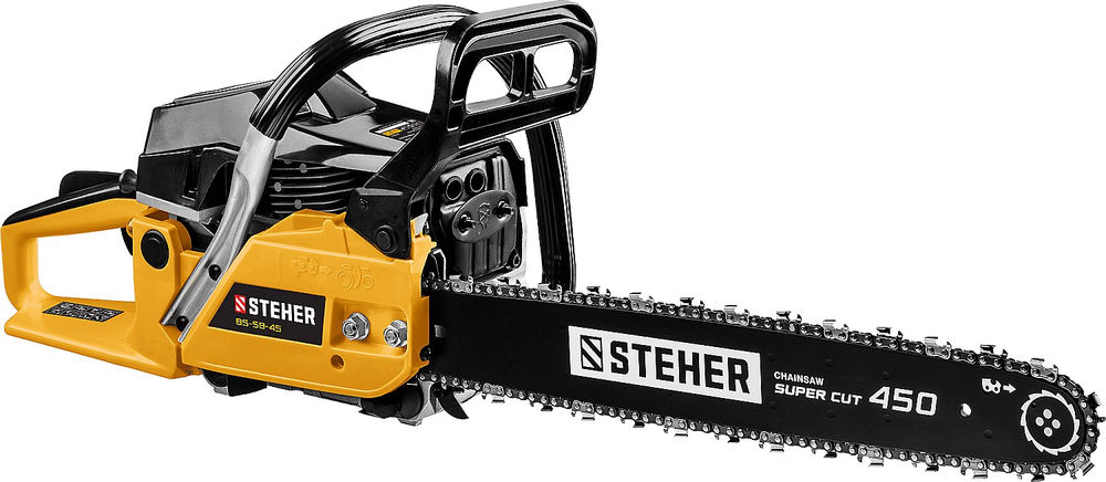 Пила бензиновая STEHER 58 см3 45 см BS-58-45  