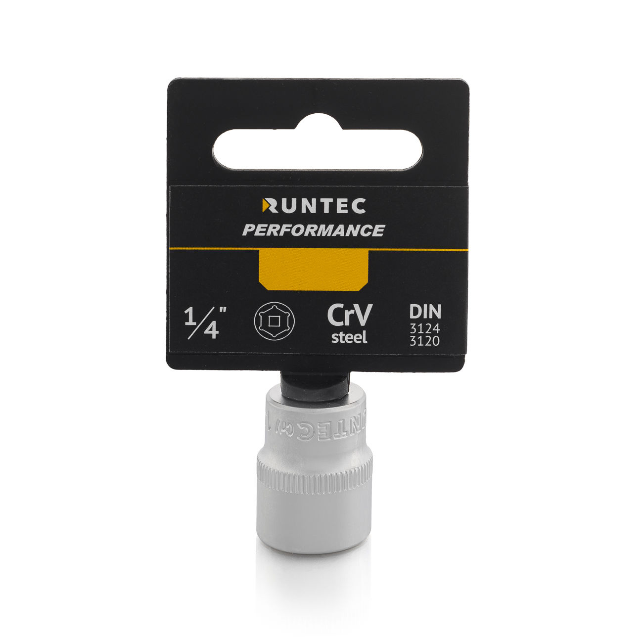 RUNTEC RT-H14S12 Головка торцевая RUNTEC CrV, 6PT, 1/4, 12 мм (RT-H14S12)