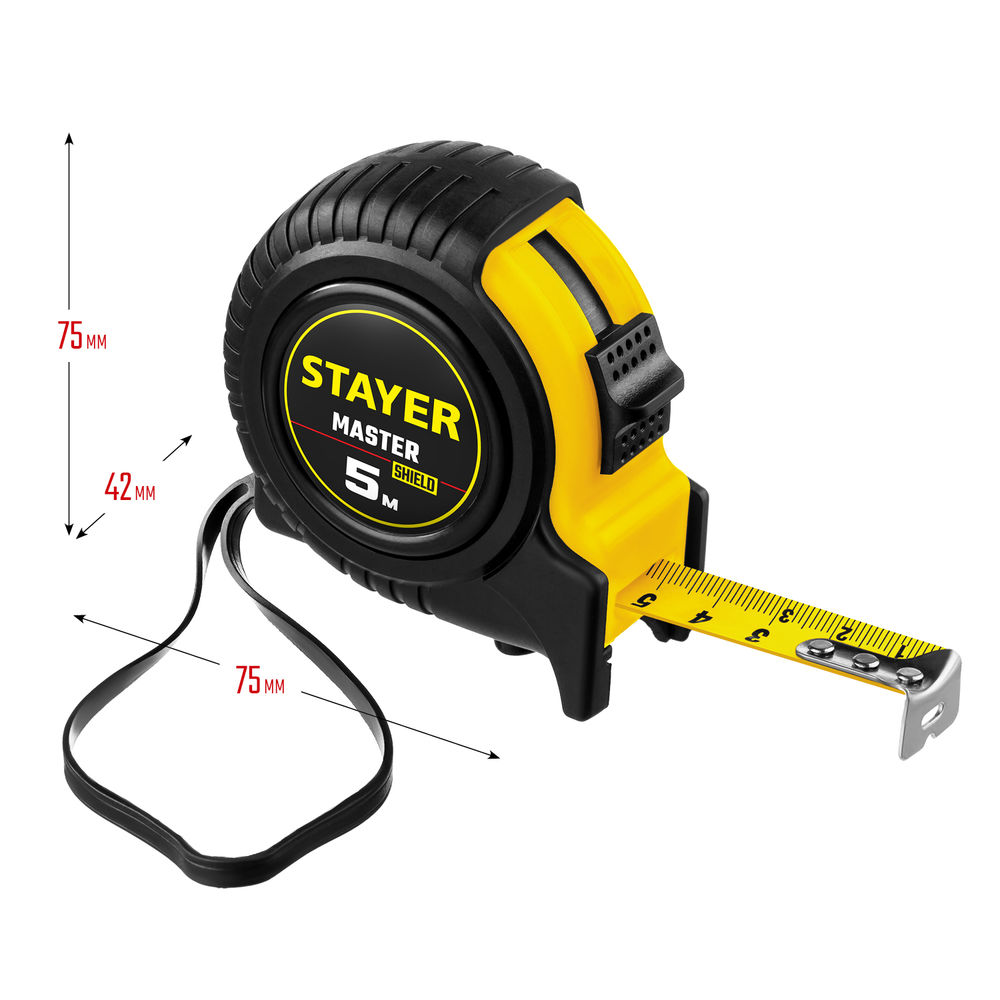 Рулетка 5 м х 19 мм STAYER 34025-05