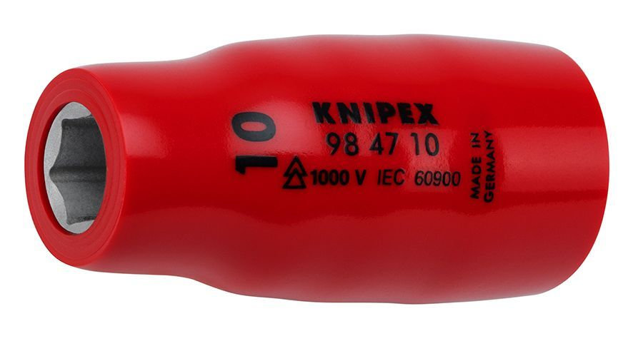 Головка торцевая VDE 1/2 6-гранная, 10 мм, диэлектрическая (KN-984710)