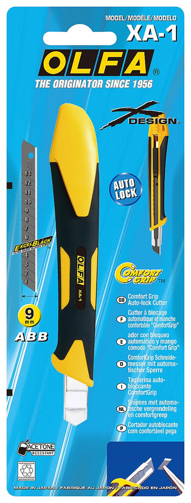 Нож с сегментированным лезвием 9 мм OLFA OL-XA-1