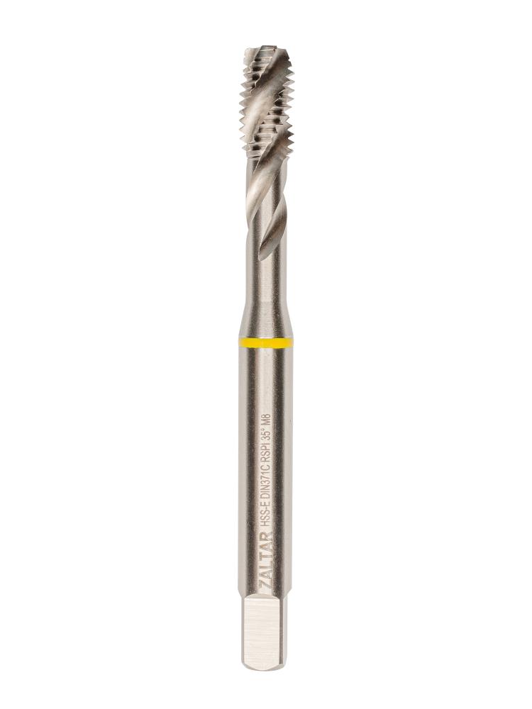 Метчик машинный YELLOW RING HSS-E, DIN 371, 35° RSP, M8 x 1.25 (ZA-43565)