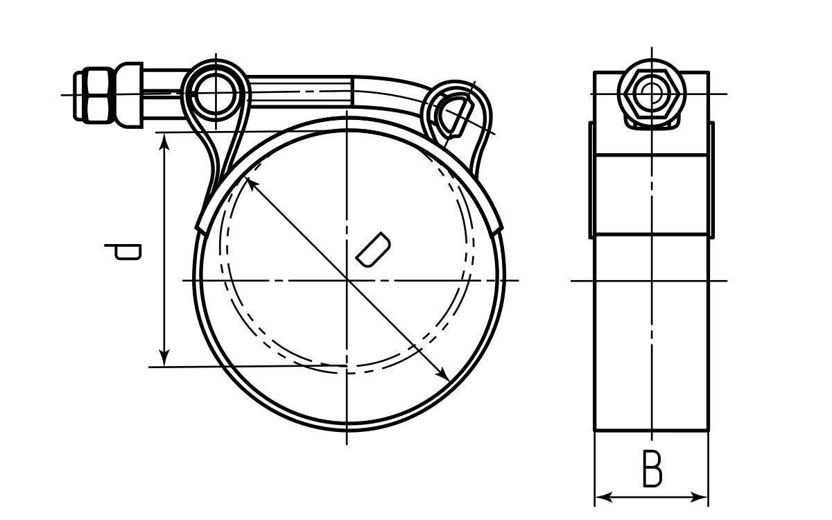 Хомут силовой SR 64-67/W2 ROBUST (Fortisflex) (80578)