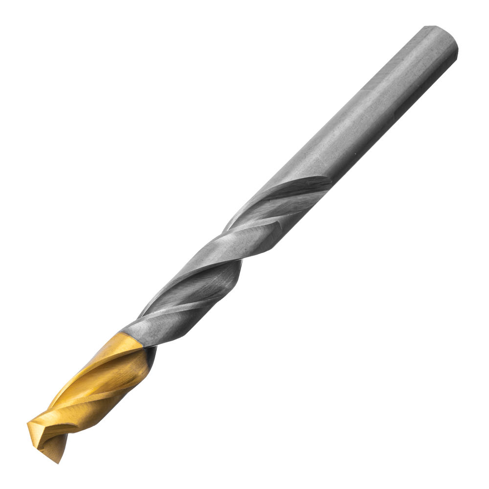 Набор сверл по металлу, 1-10 мм, Р6М5-TiN, Golden Tip, 10 шт Denzel (723001)