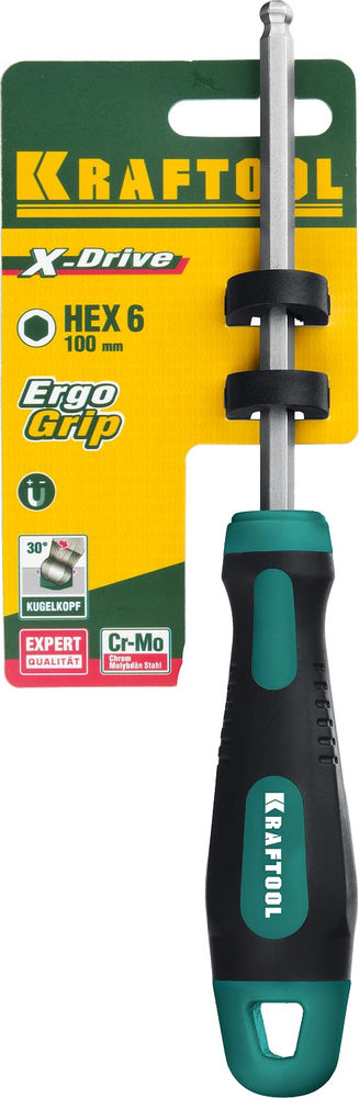 Отвертка Hex6 x 100 Х-Drive KRAFTOOL 250075-6-100