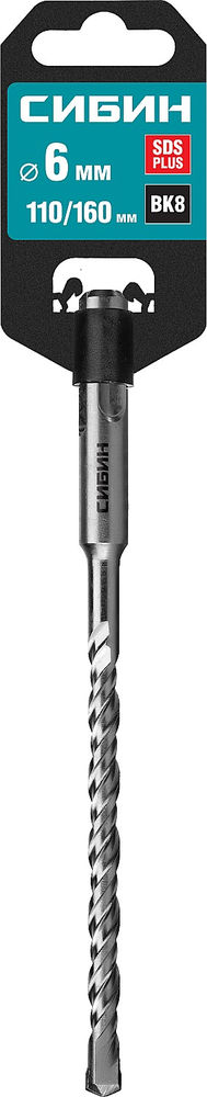 Бур SDS-plus 6 х 160 мм СИБИН 29312-160-06