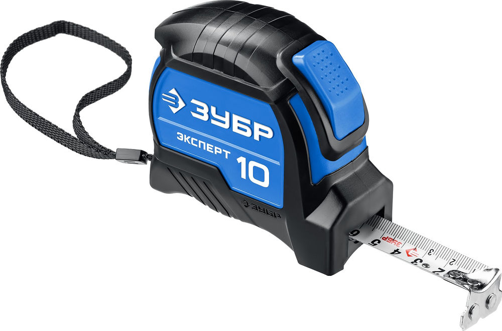 ЗУБР ЭКСПЕРТ, 10 м х 25 мм, рулетка с автостопом, Профессионал (34057-10-25_z02)