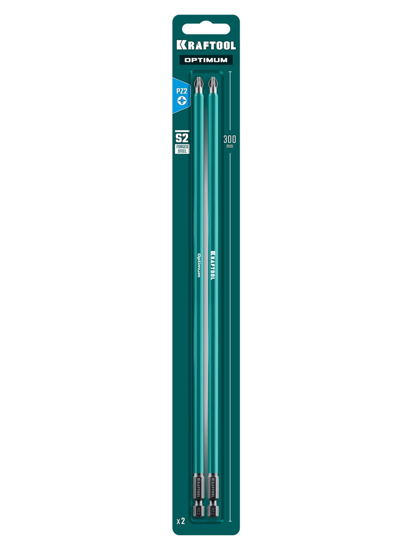 KRAFTOOL OPTIMUM PZ 2, 300 мм, 2 шт, биты (26124-2-300-2)