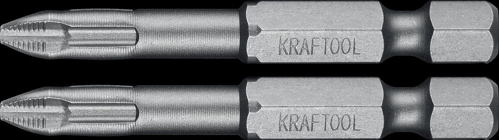Торсионные биты X-Drive PH2, 50 мм, 2 шт KRAFTOOL 26121-2-50-2