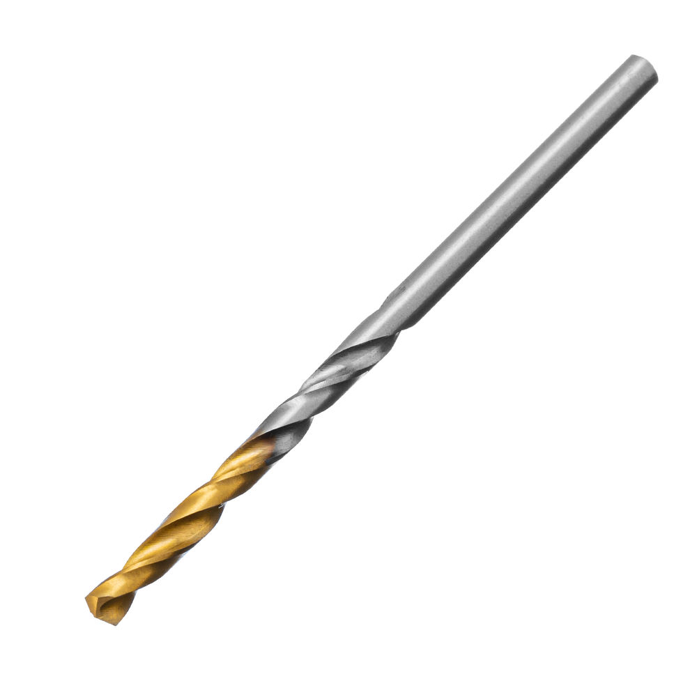 Сверло спиральное по металлу 3,2 x 65 мм, Р6М5, Golden Tip , 2шт. Denzel (718226)