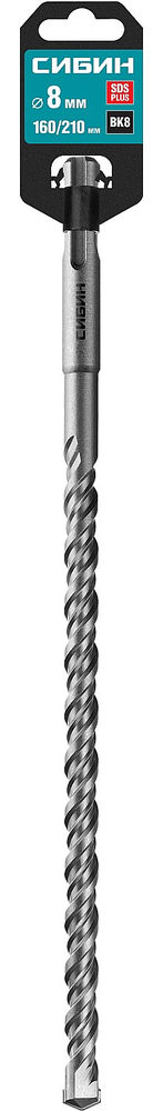 Бур SDS-plus 8 х 210 мм СИБИН 29312-210-08