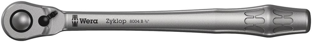Трещотка 3/8 x 222 мм реверс 72 зубца Zyklop Metal Switch серия 8004 B Wera WE-004034