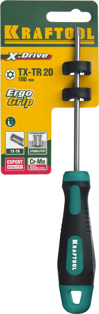 Отвертка Х-Drive, TX HOLE20 x 100 KRAFTOOL 250077-20-100