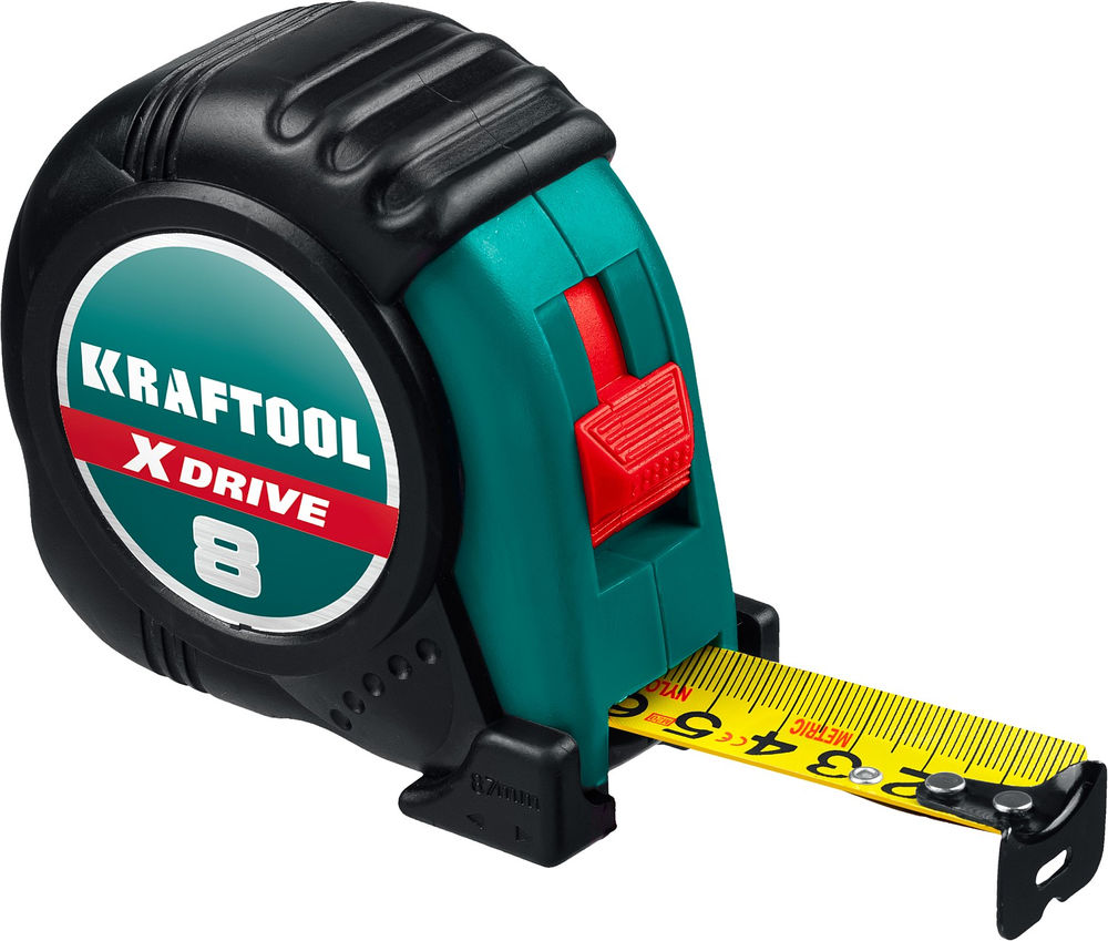 Рулетка 8 м х 25 мм X-Drive KRAFTOOL 34122-08