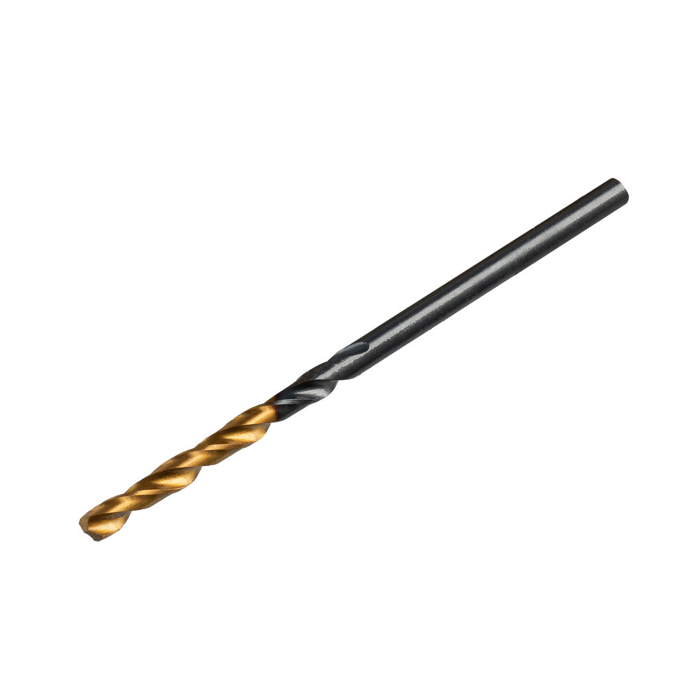 Сверло по металлу, 2 мм, HSS-Tin, Golden Tip, 10 шт. Denzel (717203)