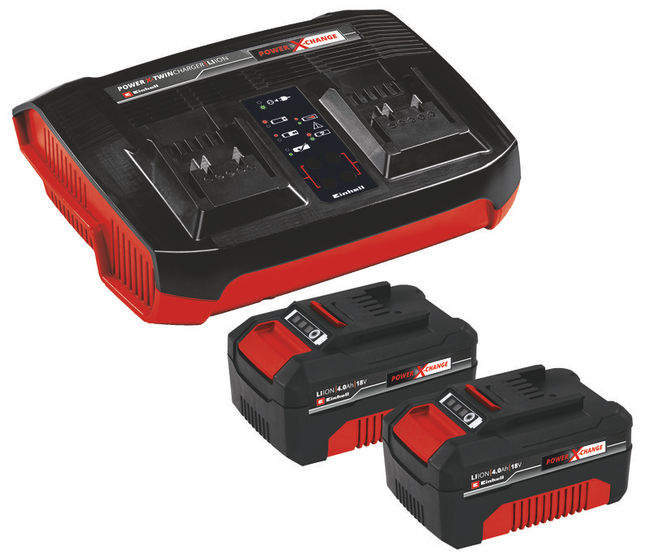 Пила цепная аккумуляторная Einhell PXC GP(GE)-LC 36/35 Li + 2 акк.4,0 + ЗУ двойное Twincharger 3А (4501780SET)